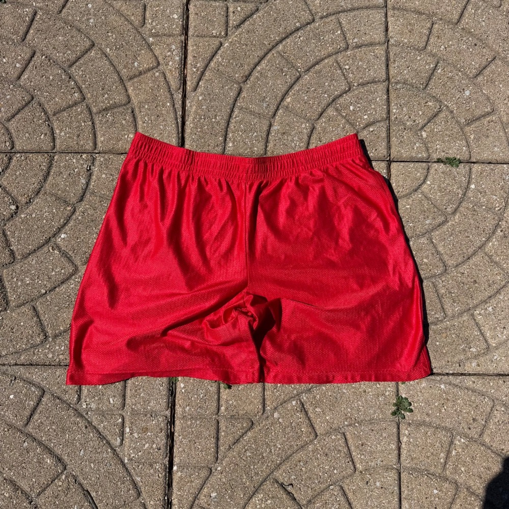Vintage Starter Mens Mesh Athletic Basketball Shorts Red Size Large - Picture 2 of 8
